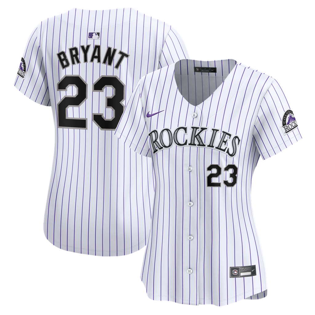 Colorado Rockies Kris Bryant Nike Women's Home Limited Player Jersey - White