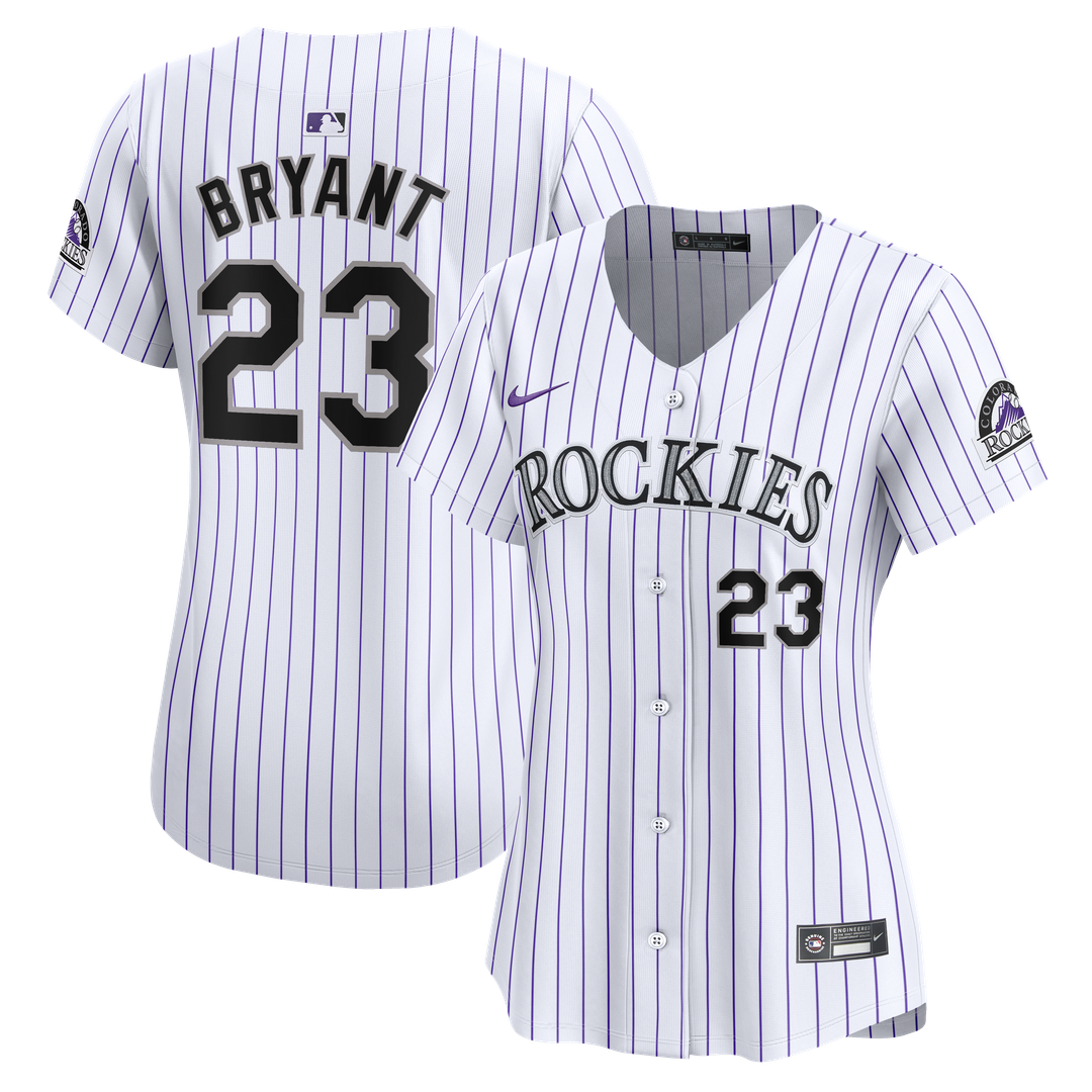 Colorado Rockies Kris Bryant Nike Women's Home Limited Player Jersey - White