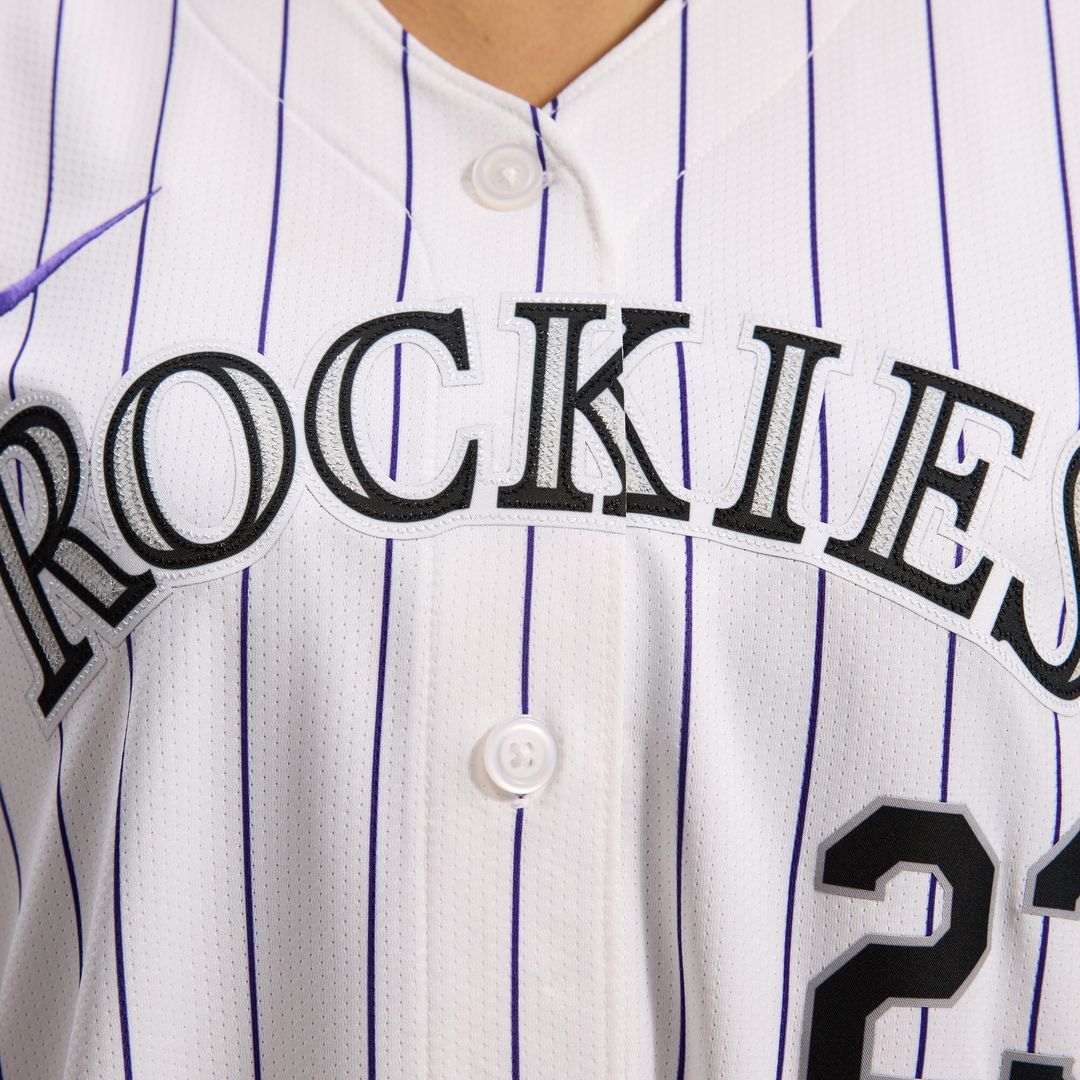 Colorado Rockies Kris Bryant Nike Women's Home Limited Player Jersey - White