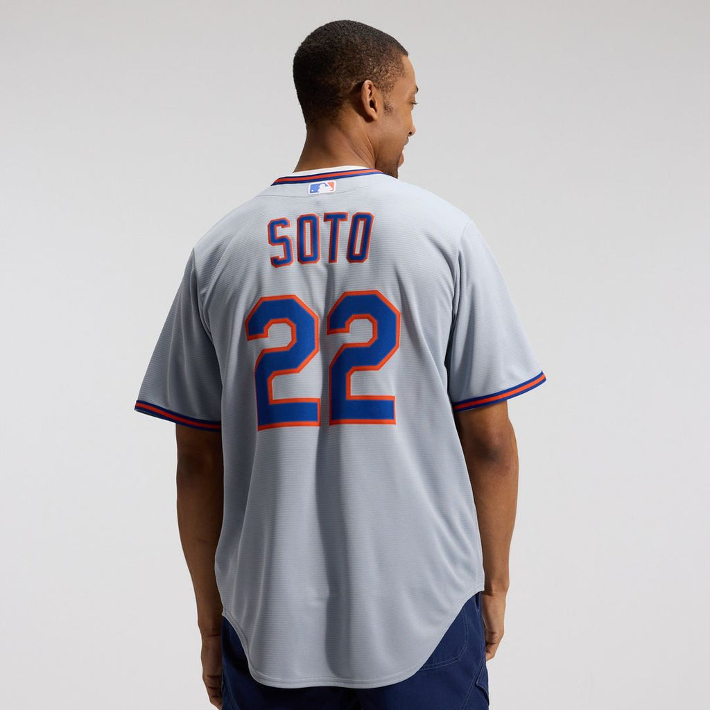 New York Mets Juan Soto Nike Road Replica Jersey - Gray