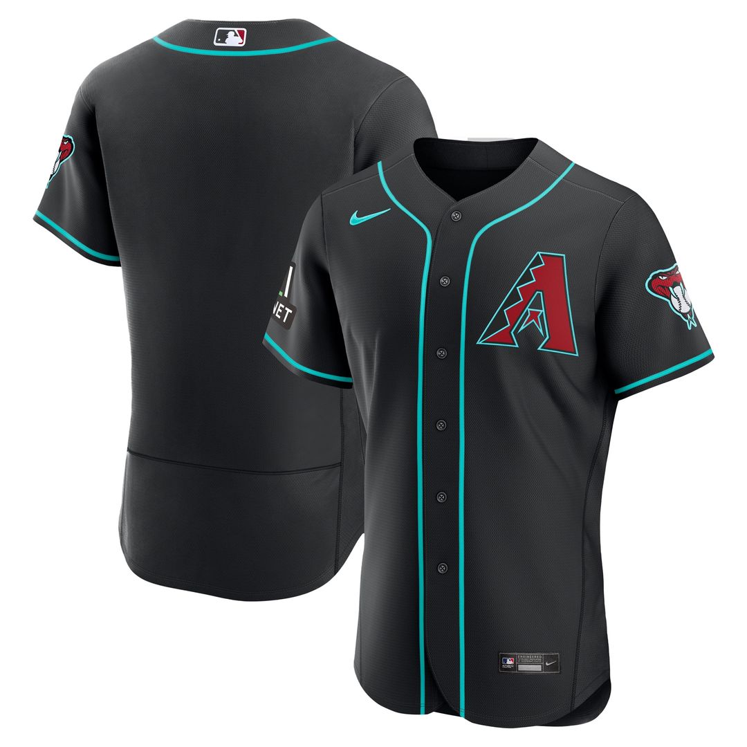 Arizona Diamondbacks Nike Home Sponsor Patch Authentic Jersey - Cream