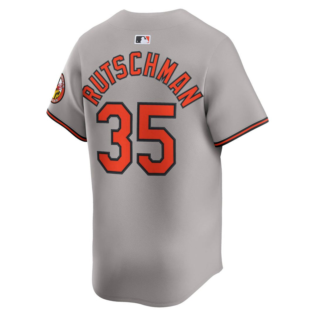 Baltimore Orioles Adley Rutschman Nike Road Limited Player Jersey - Gray