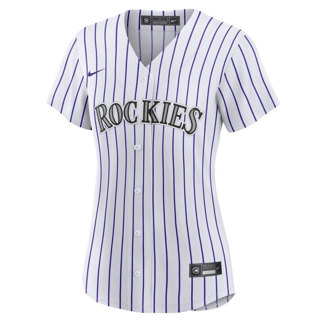 Colorado Rockies Charlie Blackmon Nike Women's Home Replica Player Jersey - White