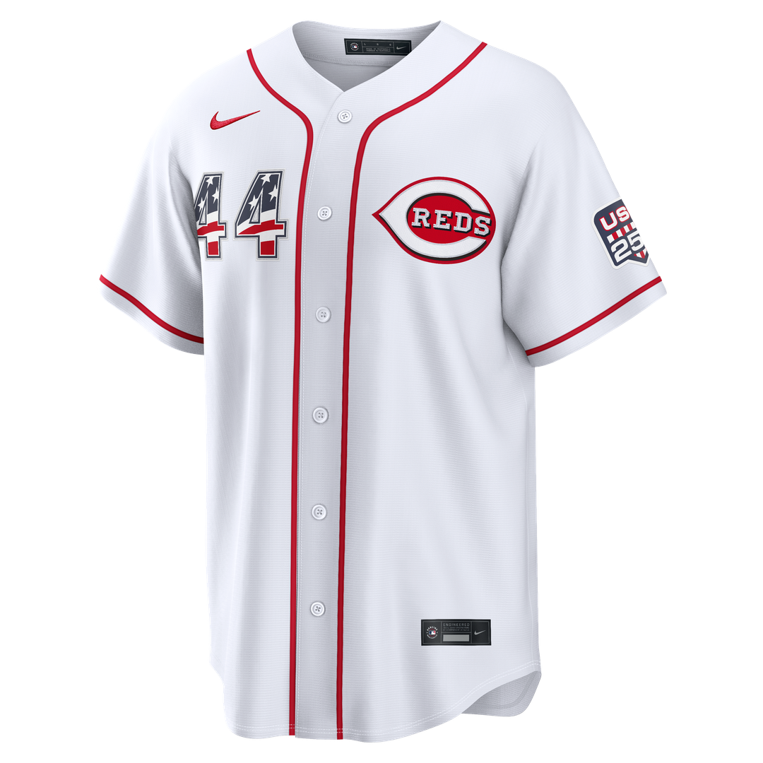 Cincinnati Reds Elly De La Cruz Nike USA 250 Fourth of July Home Stadium Jersey - White