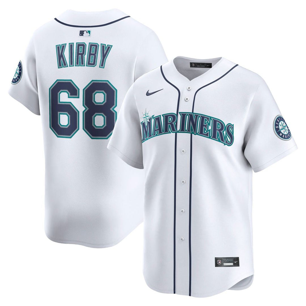 Seattle Mariners George Kirby Nike Home Limited Player Jersey - White