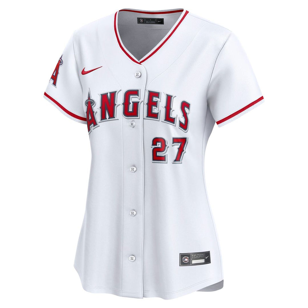 Los Angeles Angels Mike Trout Nike Women's Home Limited Player Jersey - White