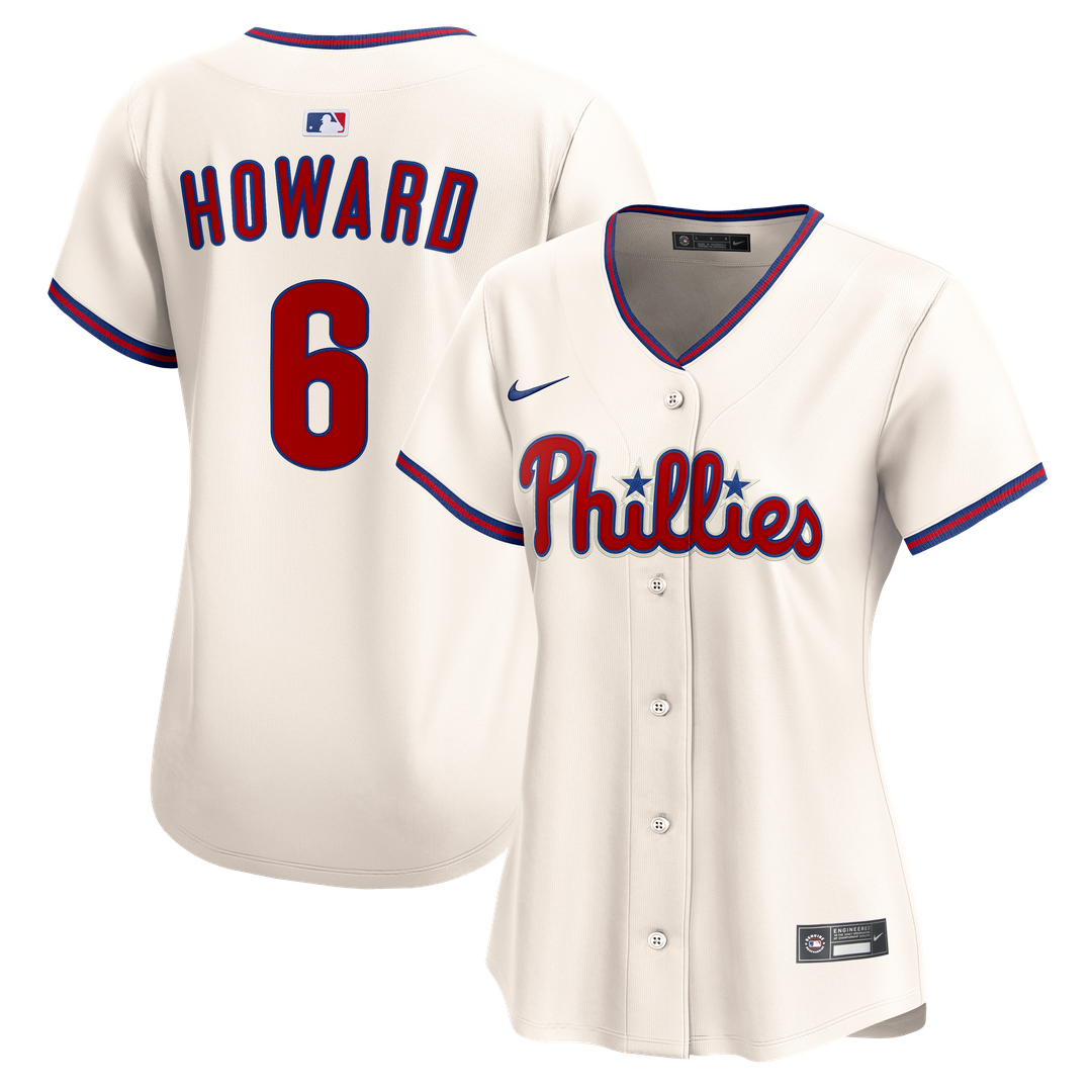 Philadelphia Phillies Ryan Howard Nike Women's Alternate 2 Limited Jersey – Cream