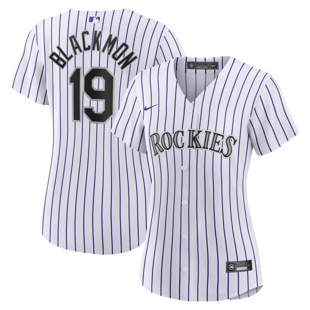 Colorado Rockies Charlie Blackmon Nike Women's Home Replica Player Jersey - White