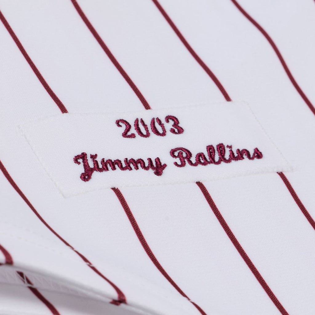 Philadelphia Phillies Jimmy Rollins Mitchell & Ness 2003 Cooperstown Authentic Jersey - White