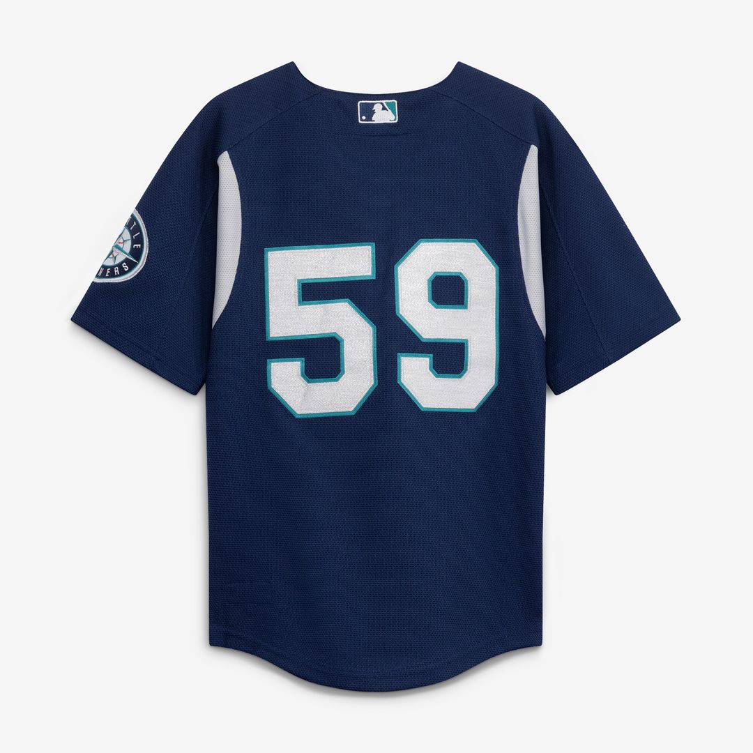 Seattle Mariners Felix Hernandez Mitchell & Ness Preschool Cooperstown Batting Practice Jersey - Navy