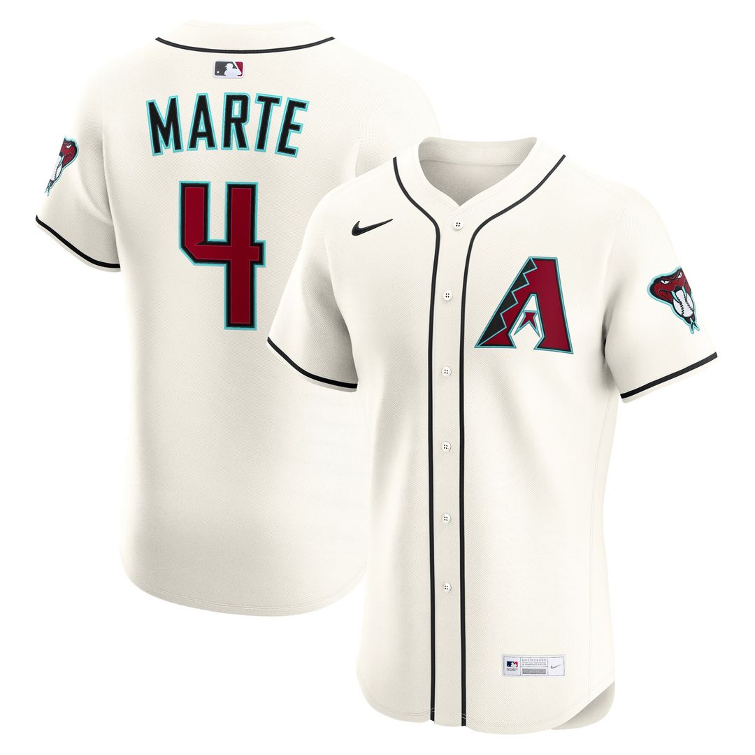 Arizona Diamondbacks Ketel Marte Nike Home Elite Jersey - Cream