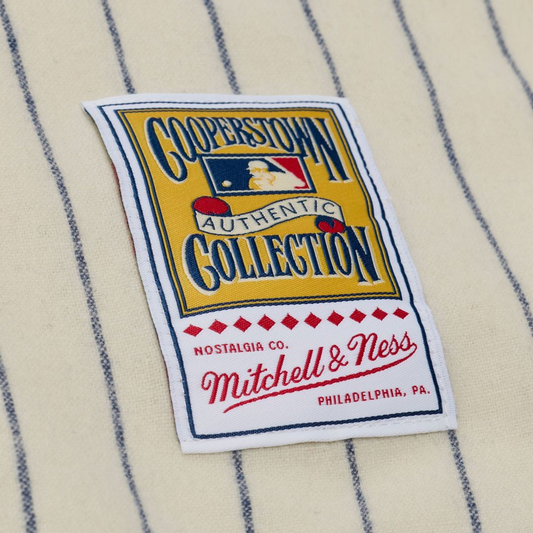 New York Yankees Mickey Mantle Mitchell & Ness 1951 Cooperstown Authentic Jersey - Cream