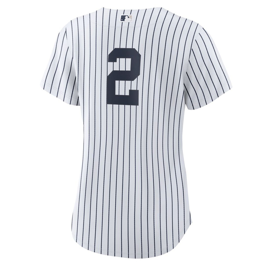 New York Yankees Derek Jeter Nike Women's Home Replica Player Jersey - White/Navy