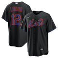New York Mets Francisco Lindor Nike Alternate Replica Jersey - Black