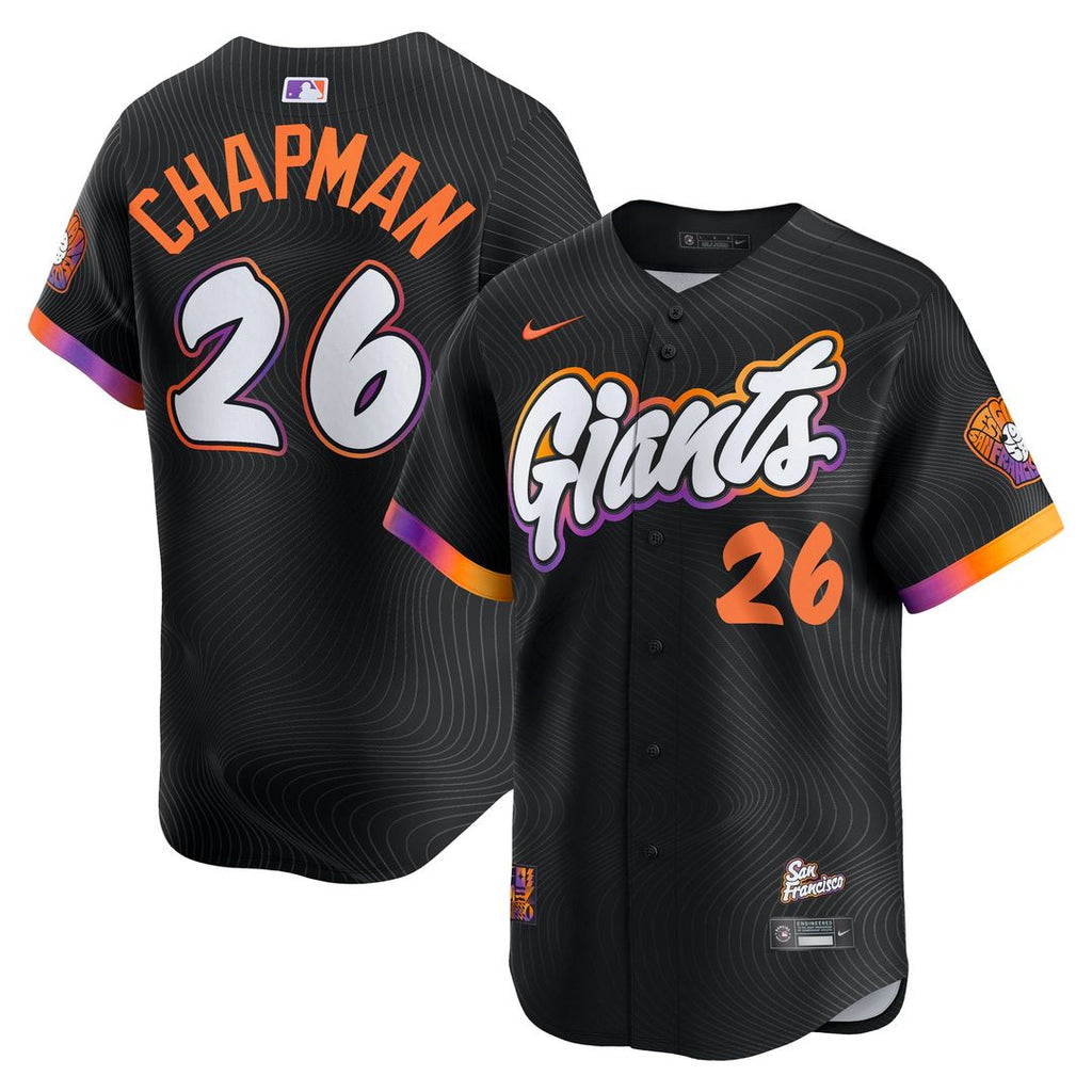 San Francisco Giants Matt Chapman Nike 2025 City Connect Limited Jersey - Anthracite