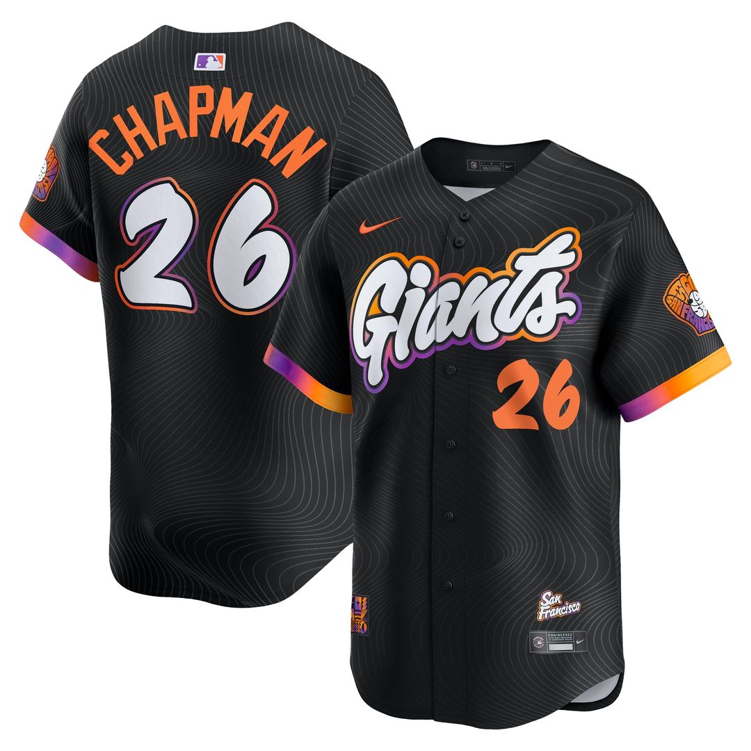 San Francisco Giants Matt Chapman Nike 2025 City Connect Limited Jersey - Anthracite