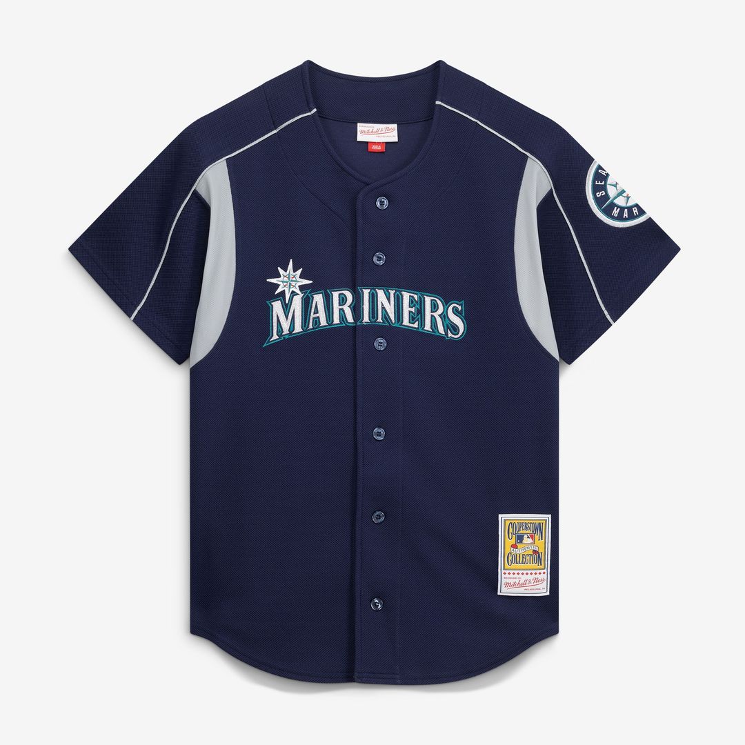 Seattle Mariners Ichiro Suzuki Mitchell & Ness Cooperstown Batting Practice Jersey - Navy