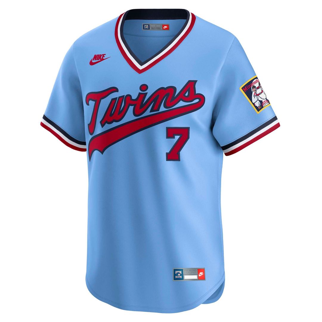 Minnesota Twins Joe Mauer Nike Throwback Cooperstown Limited Jersey - Light Blue