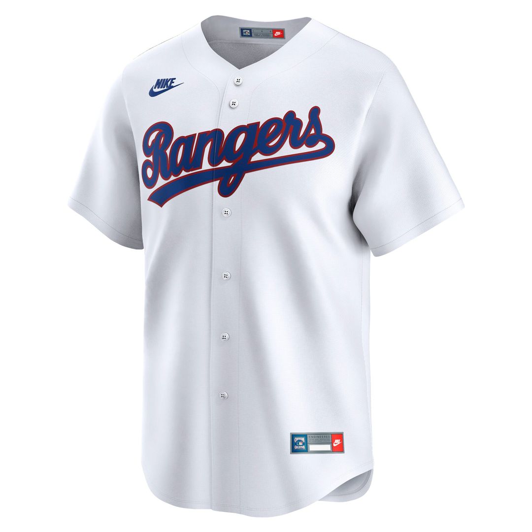 Texas Rangers Nike Cooperstown Limited Jersey - White