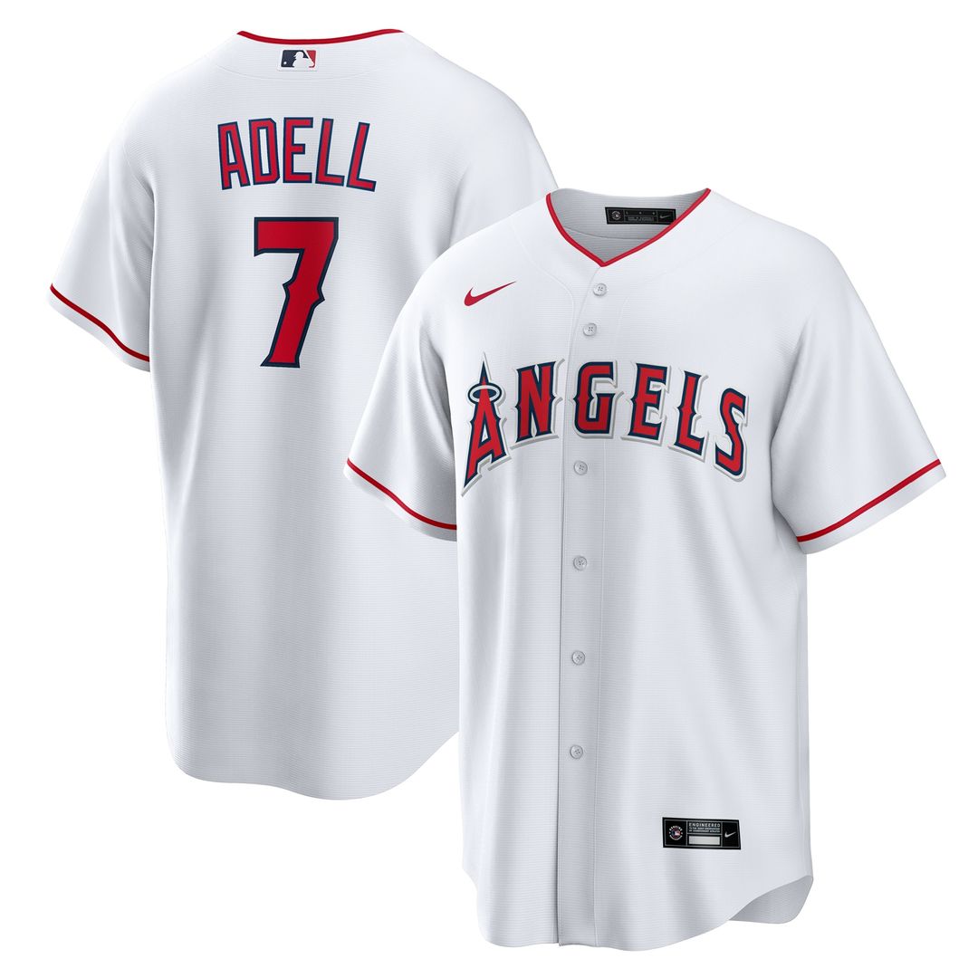 Los Angeles Angels Jo Adell Nike Home Replica Jersey - White