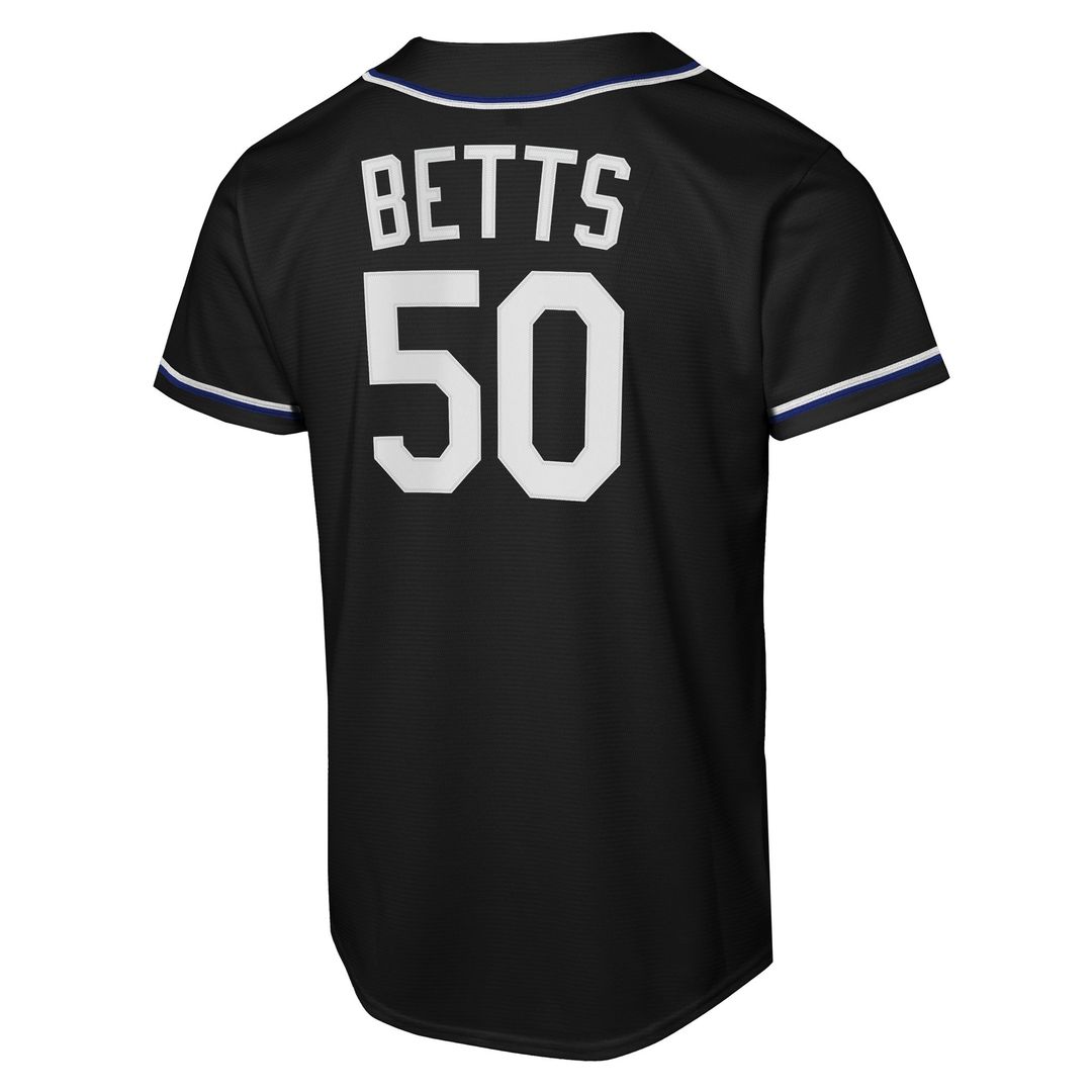 Los Angeles Dodgers Mookie Betts Nike Youth Fashion Replica Player Jersey - Black