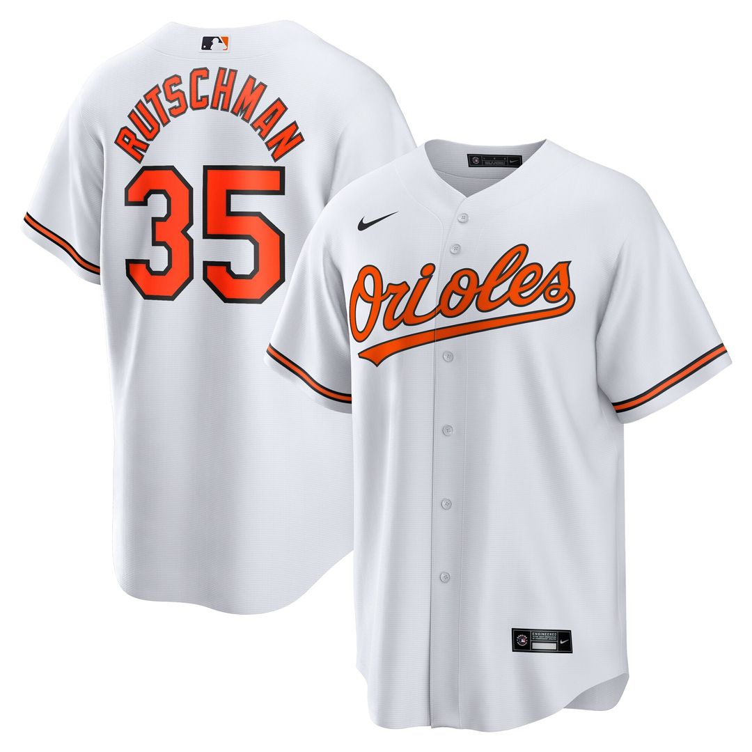 Baltimore Orioles Adley Rutschman Nike Replica Player Jersey - White