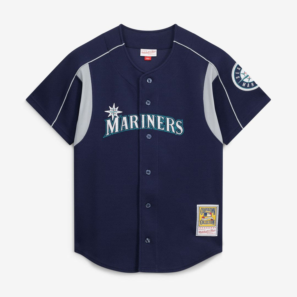Seattle Mariners Felix Hernandez Mitchell & Ness Cooperstown Batting Practice Jersey – Navy