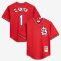 St. Louis Cardinals Ozzie Smith Mitchell & Ness Youth Cooperstown Mesh Batting Practice Jersey - Navy