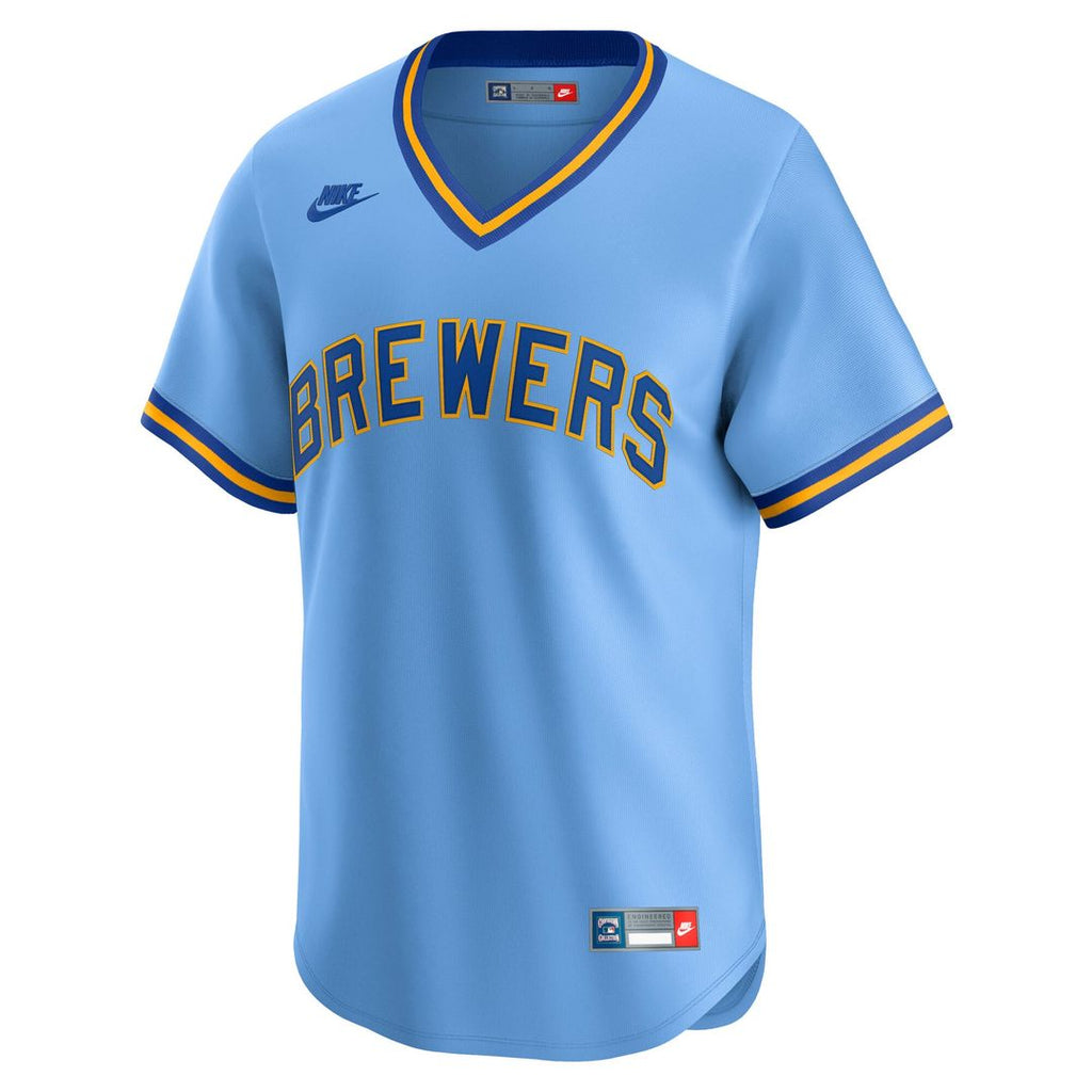 Milwaukee Brewers Nike Cooperstown Limited Jersey - Light Blue