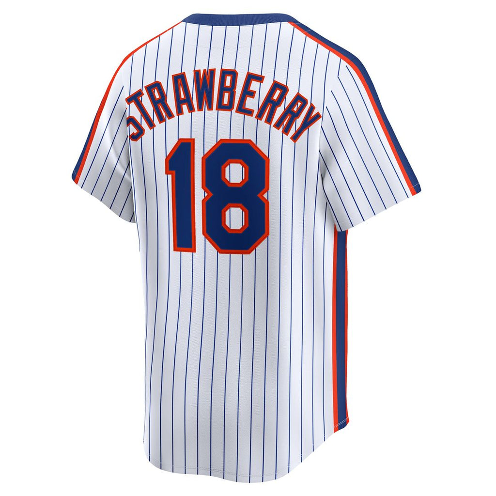 New York Mets Darryl Strawberry Nike Throwback Cooperstown Limited Jersey - White