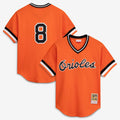 Baltimore Orioles Cal Ripken Jr. Mitchell & Ness Authentic Batting Practice Jersey - Orange