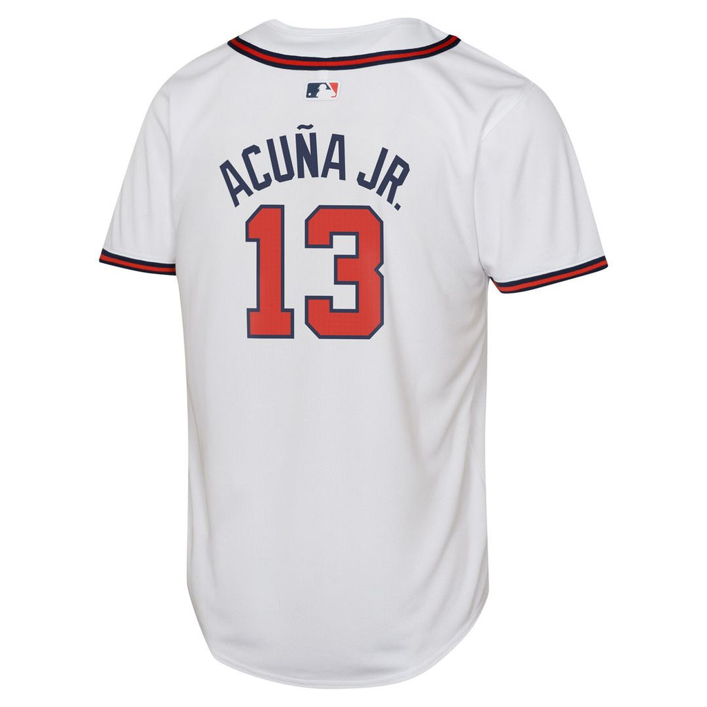 Atlanta Braves Ronald Acuña Jr. Nike Youth Home Limited Player Jersey - White