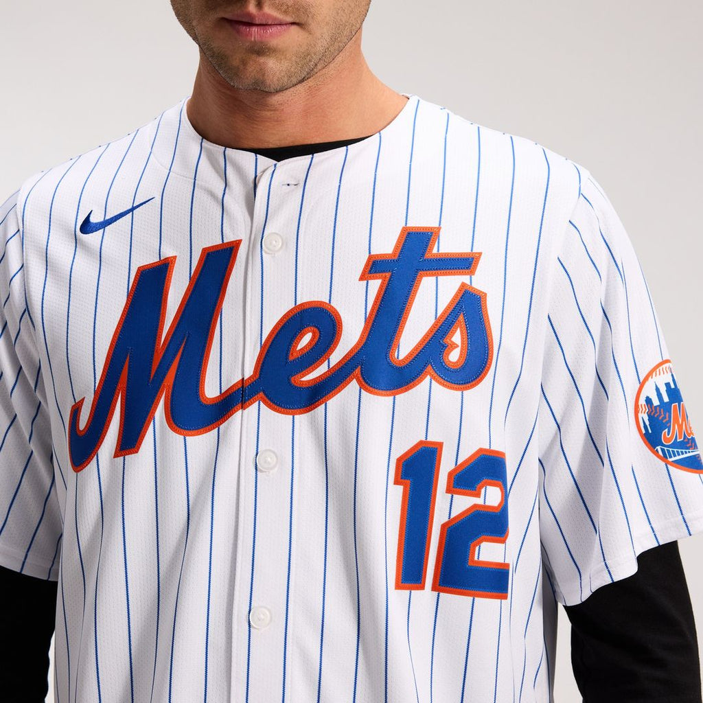 New York Mets Francisco Lindor Nike Home Limited Jersey - White