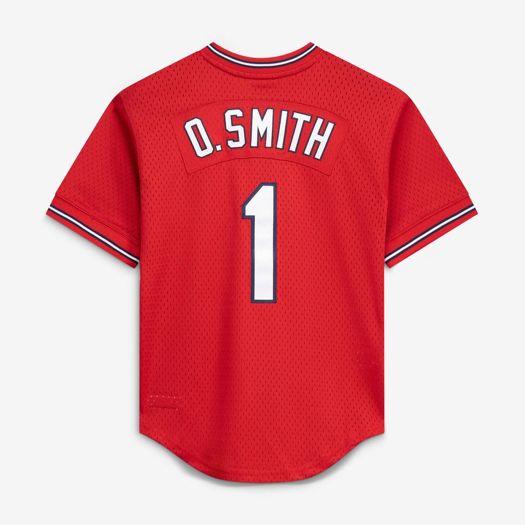 St. Louis Cardinals Ozzie Smith Mitchell & Ness Youth Cooperstown Mesh Batting Practice Jersey - Navy