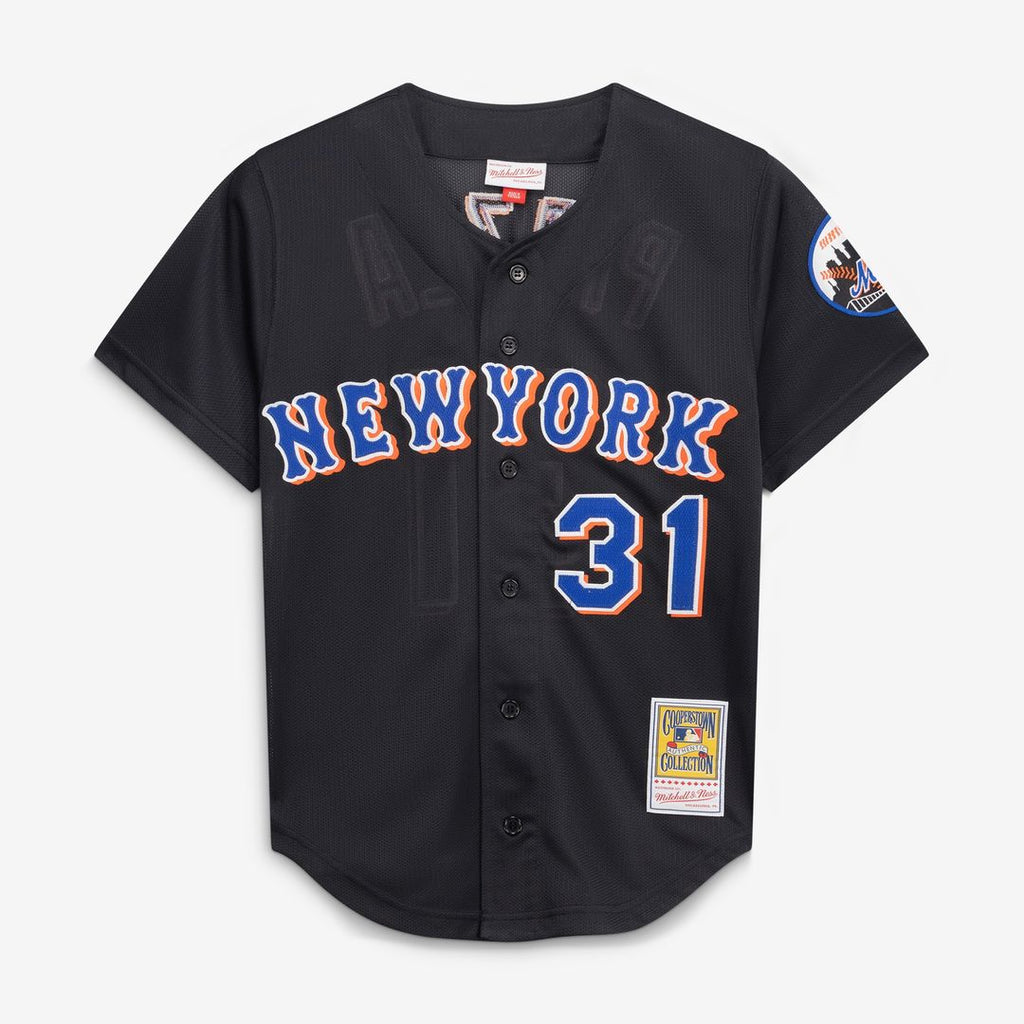 New York Mets Mike Piazza Mitchell & Ness Cooperstown 2000 Batting Practice Jersey - Black