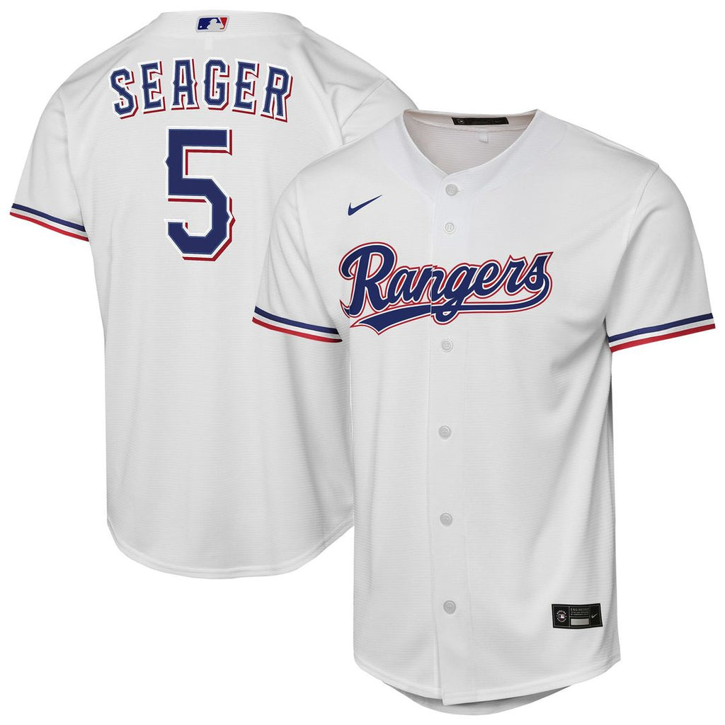 Texas Rangers Corey Seager Nike Youth Home Replica Player Jersey - White