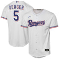 Texas Rangers Corey Seager Nike Youth Home Replica Player Jersey - White