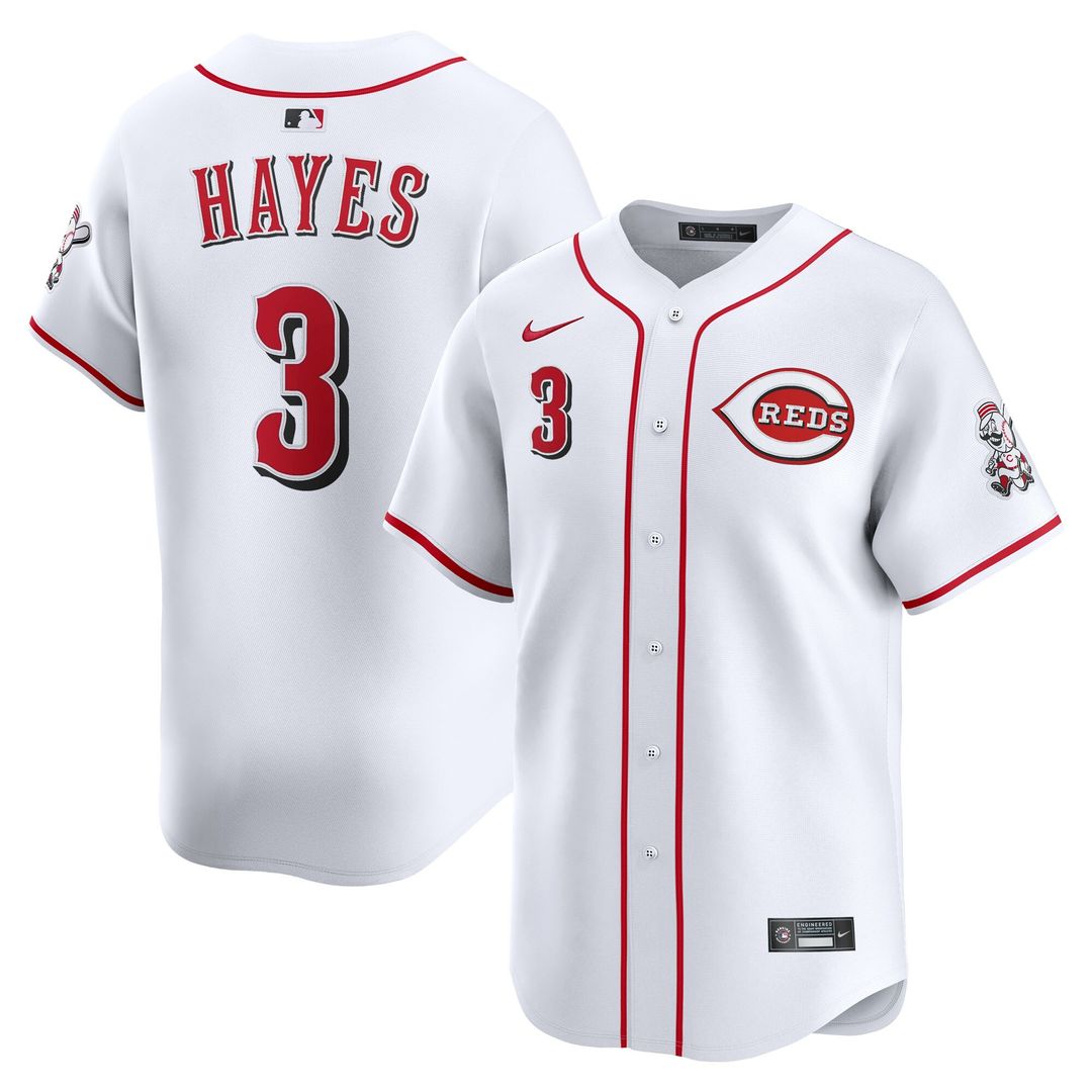 Cincinnati Reds Ke'Bryan Hayes Nike Home Limited Player Jersey - White