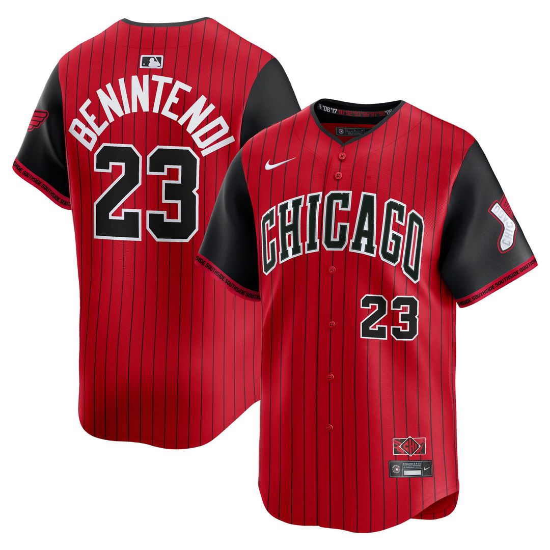 Chicago White Sox Andrew Benintendi Nike 2025 City Connect Limited Player Jersey - Red/Black