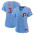 Philadelphia Phillies Bryce Harper Nike Women's Alternate Replica Jersey - Light Blue