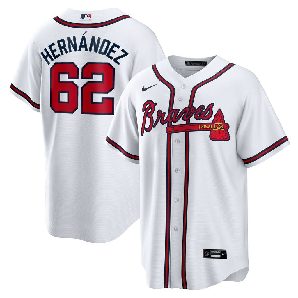 Atlanta Braves Daysbel Hernandez Nike Home Replica Jersey - White