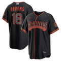 San Francisco Giants Rafael Devers Nike Alternate Stadium Jersey - Black
