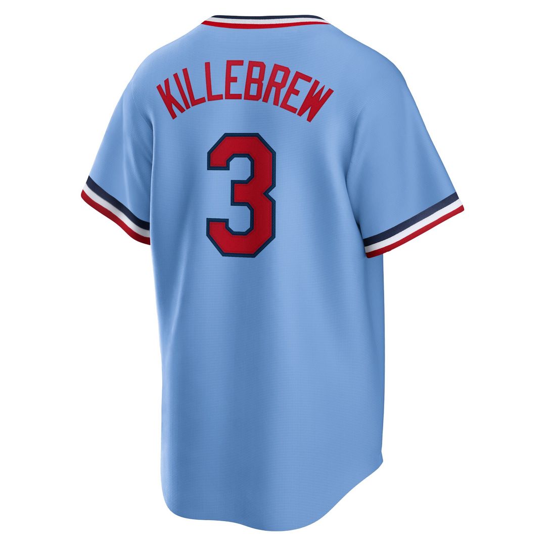 Minnesota Twins Harmon Killebrew Nike Road Cooperstown Player Jersey - Light Blue