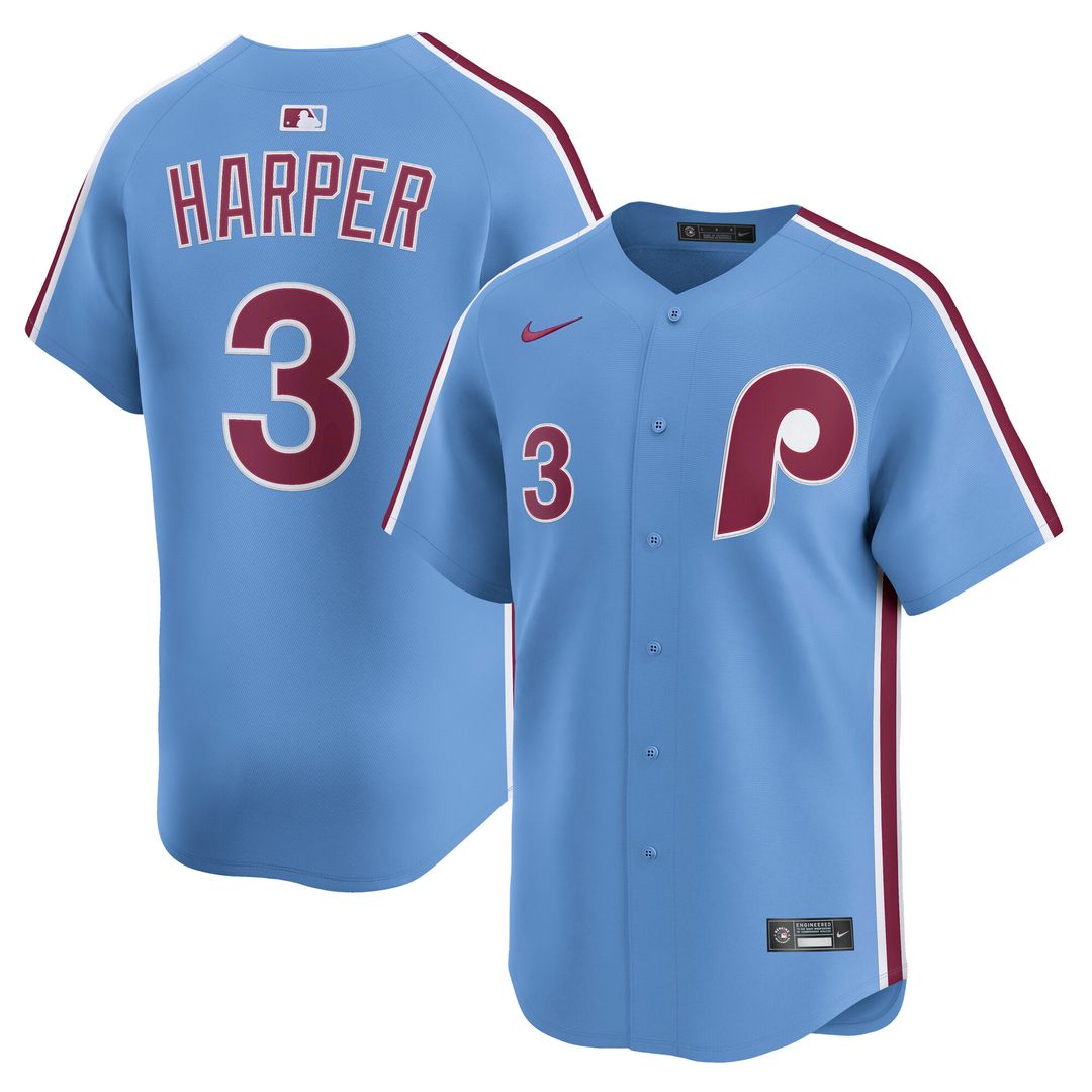 Philadelphia Phillies Bryce Harper Nike Alternate Limited Player Jersey - Light Blue