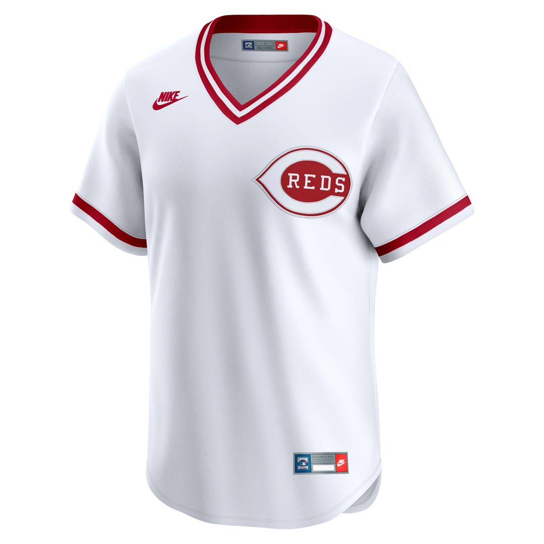 Cincinnati Reds Nike Cooperstown Limited Jersey - White