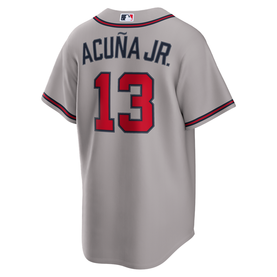 Atlanta Braves Ronald Acuña Jr. Nike Road Replica Jersey - Gray