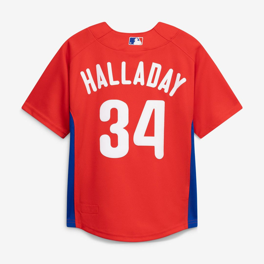 Philadelphia Phillies Roy Halladay Mitchell & Ness Toddler Cooperstown Mesh Batting Practice Jersey - Red