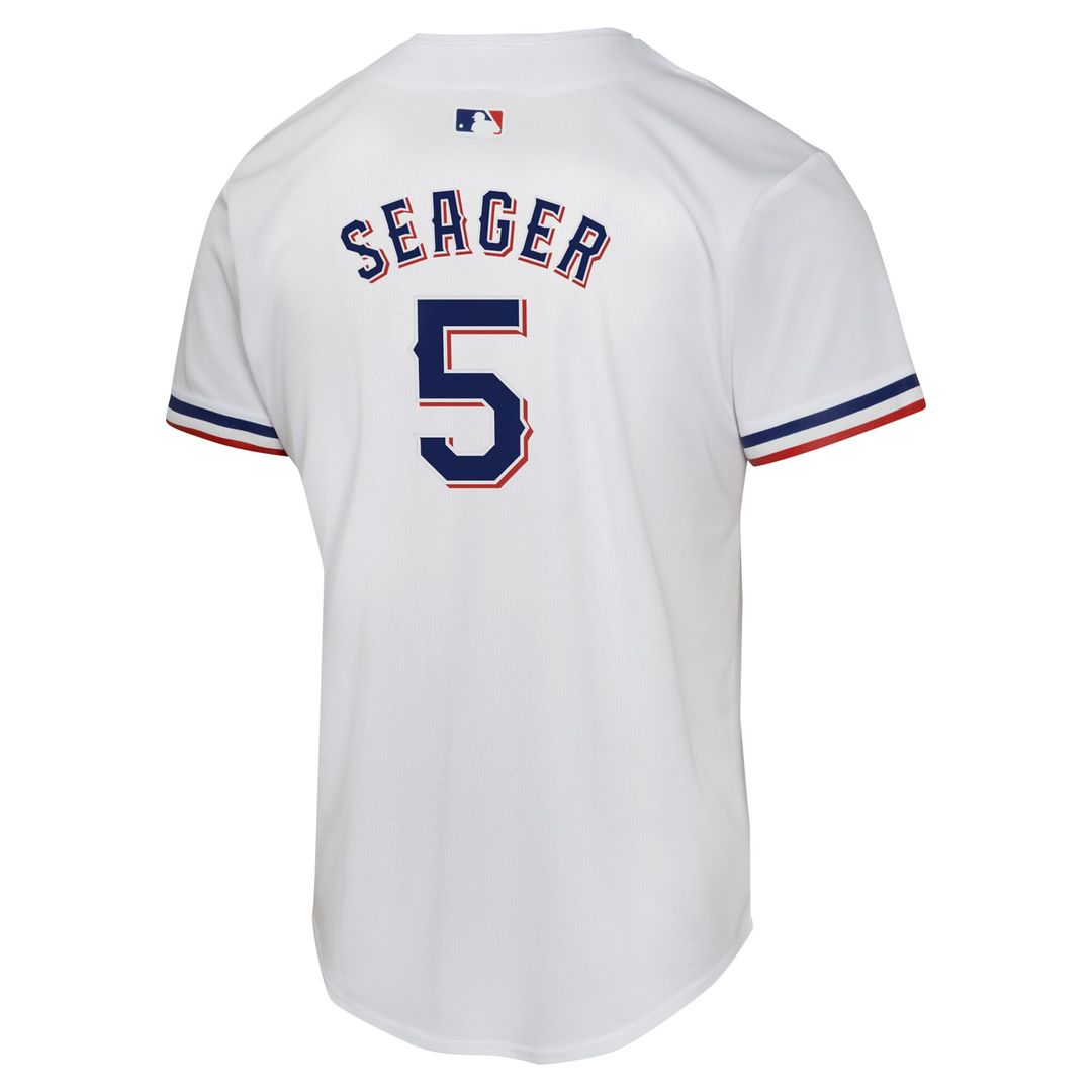 Texas Rangers Corey Seager Nike Youth Home Game Player Jersey - White