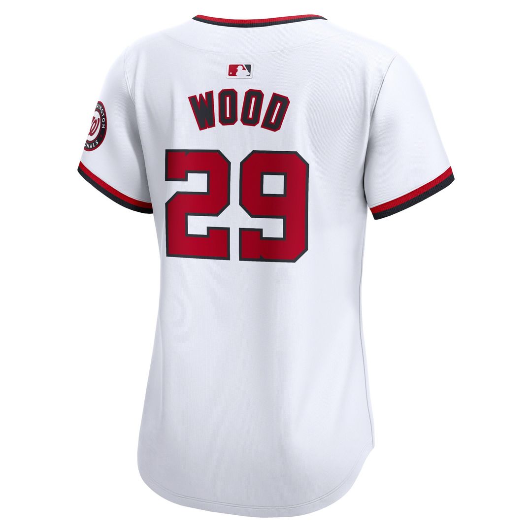 Washington Nationals James Wood Nike Women's Home Limited Player Jersey - White