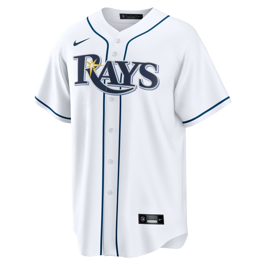 Tampa Bay Rays Junior Caminero Nike Home Replica Jersey - White